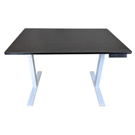 Uncaged Ergonomics RiseUpElectricStandingDesk48X30"BlackBambooDesktopSitStand, RUwbk48 RUWBK48